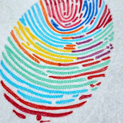 Colorful Fingerprint Design