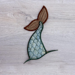 Mermaid Tail Applique FSA