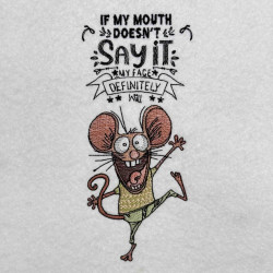 Face Says It All Mouse Funny Pun