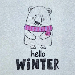 Hello Winter Cozy Bear