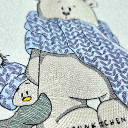 Cozy Winter Bear And Little Friend