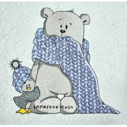 Cozy Winter Bear And Little Friend