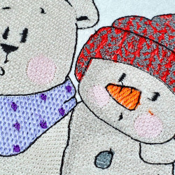 Bear And Snowman Friendship