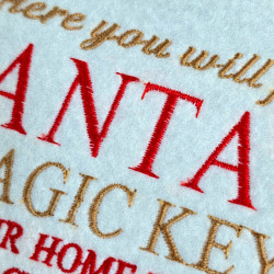 Santa Magic Key For Home Christmas Quote