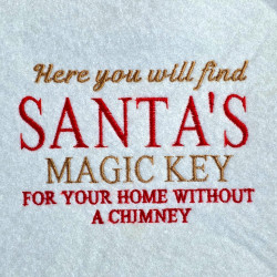 Santa Magic Key For Home Christmas Quote