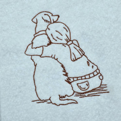 Golden Retriever And Girl Hug