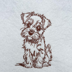 Cute Yorkshire Terrier Lineart