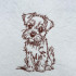 Cute Yorkshire Terrier Lineart