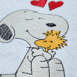 Nosey Dog Hugging His Little Bird