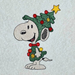 Nosey Dog Christmas Tree Outfit