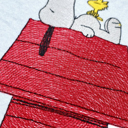 Nosey Dog Taking a Rest On His House