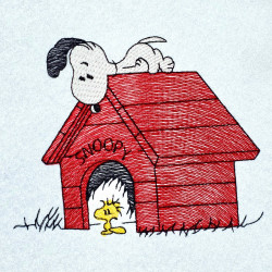 Nosey Dog Watching Over His Little Bird