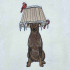 Doberman Lamp On Head 