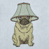 Pug Dog Lamp On Head 