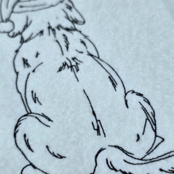 Golden Retriever Back View Line Art
