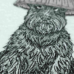 Classic Schnauzer Lamp On Head 