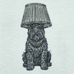 Classic Schnauzer Lamp On Head 