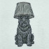 Classic Schnauzer Lamp On Head 