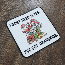Funny Grandkids Quote Mug Rug