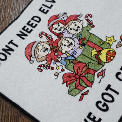 Funny Grandkids Quote Mug Rug