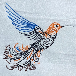 Elegant Flying Hummingbird