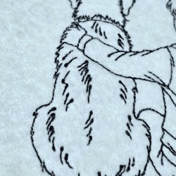 Boy And Dog Companionship Line Art
