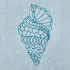 Spiral Seashell Line Art