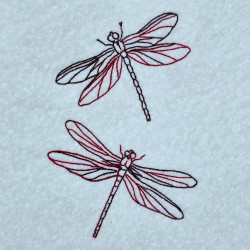 Dragonfly Dance Line Art