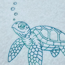 Sea Turtle Line Art