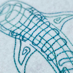 Whale Shark Line Art