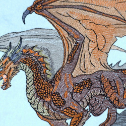 Fire Breathing Dragon On Cliff