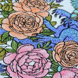 Dragon Among Flowers