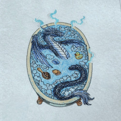 Blue Dragon In A Steaming Tub