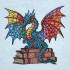 Wise Dragon Of Ancient Books