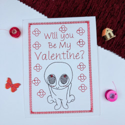 Will You Be My Valentine Cardstock