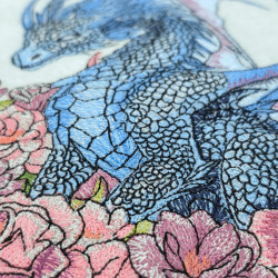 Dragon In Floral Garden