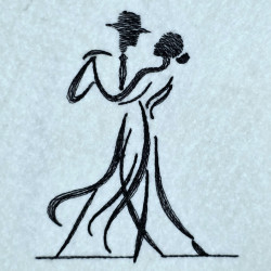 Dancing Couple Silhouette