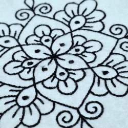 Decorative Flower Tile Motif