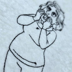 Shocked Doris Line Art