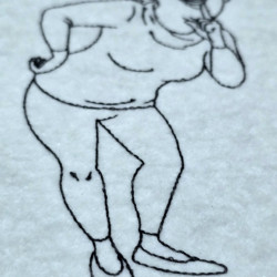 Quiet Doris Line Art