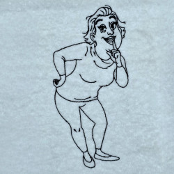 Quiet Doris Line Art