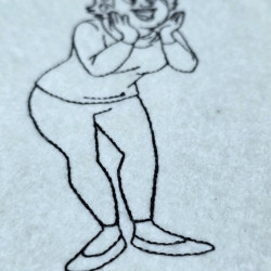 Doris In Pure Delight Line Art