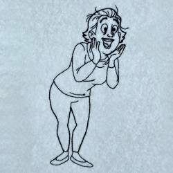 Doris In Pure Delight Line Art