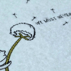 Girl With Dandelion Motivatonal Quote