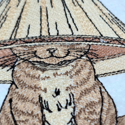 Little Cat Wth Lamp On Head