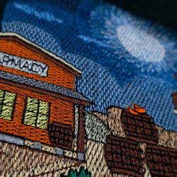 Western Town Center Under The Sun