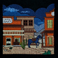 Western Saloon And Saddle Horse