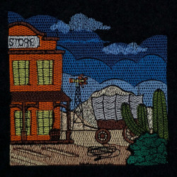 General Store And Covered Wagon