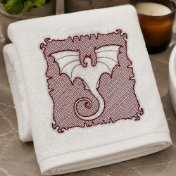 Guardian Winged Dragon Embossed