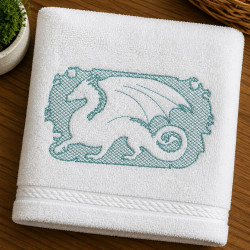 Serpent Dragon Embossed
